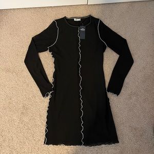 Black dress with white detailing